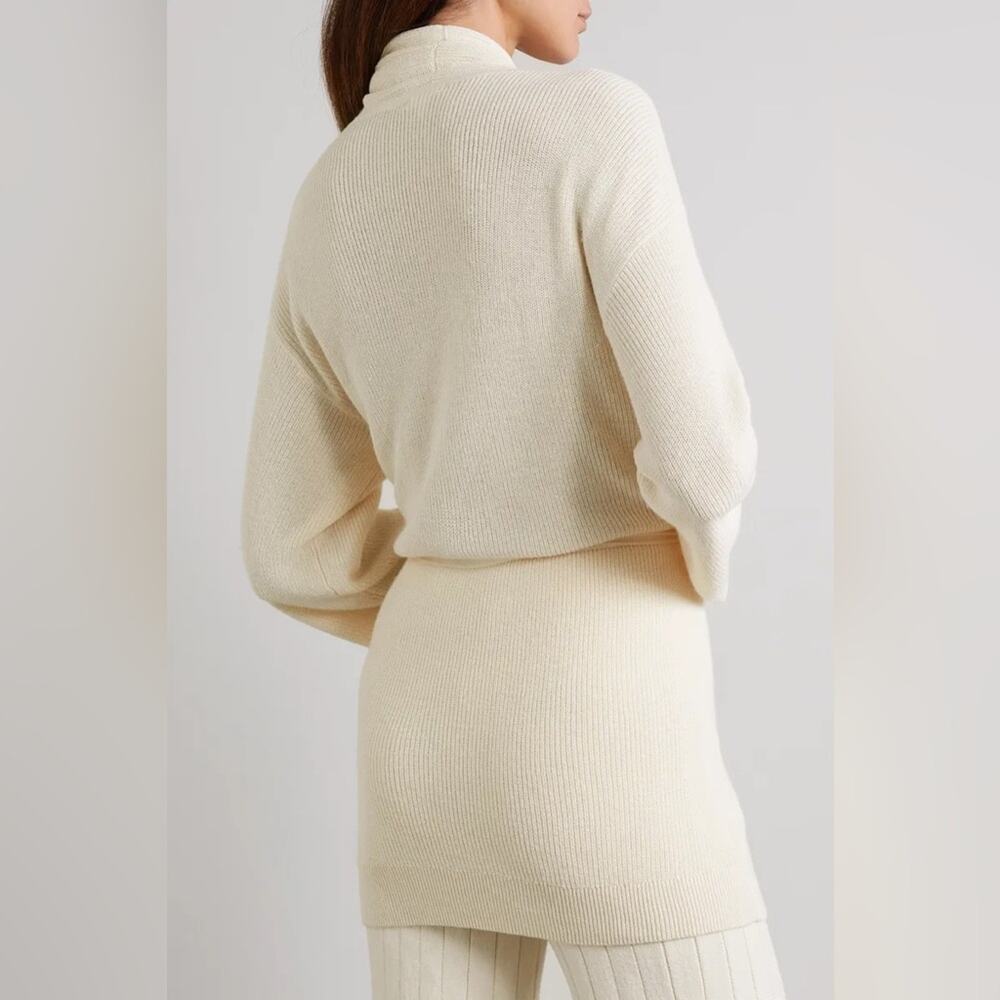 Skin Kamilah Wrap Cardigan Cream Knit Top Women’s Medium New With Tags Luxury - Picture 4 of 11